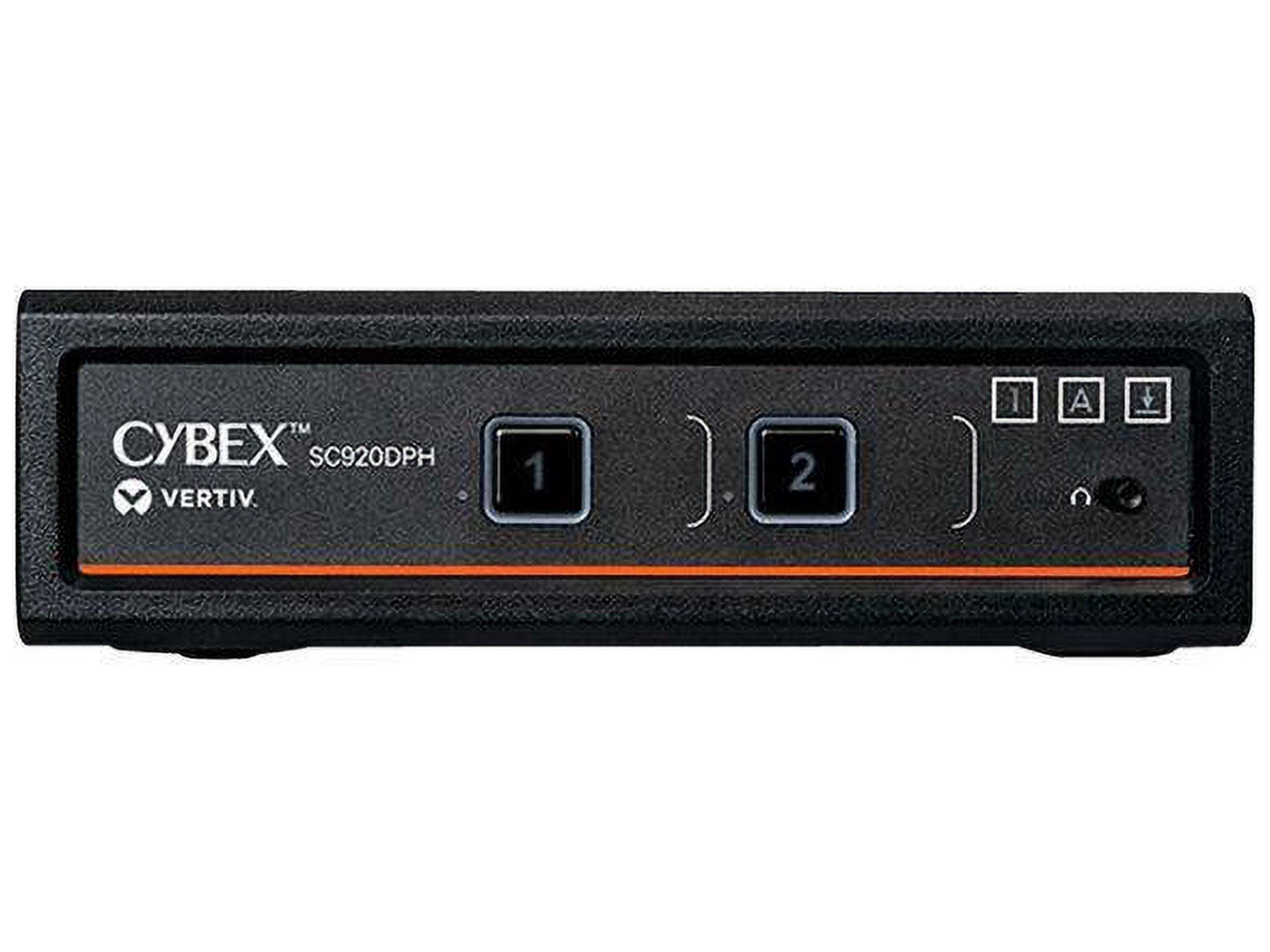Vertiv Cybex SC900 Secure KVM | Dual Head | 2 Port Universal DisplayPort | NIAP version 4.0 Certified - Secure Desktop KVM Switches - SC920DPH-400