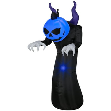Airblown Inflatables Halloween Pumpkin Head Creeper Reaper, 6'