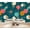 Color 2, variant on mid century modern teal Abstract Art Retro Vibrant Colors Black Peel and Stick Wall Murals 69"H x 96"W Removable PVC Wallpaper Self-Adhesive Wall Paintings for Bedroom Living Room