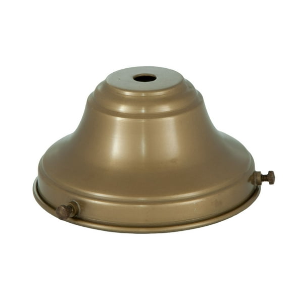 B&P Lamp® 4" Fitter, Antique Brass Fixture Shade Holder