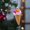 thumbnail image 5 of Ice Cream Christmas Ornaments with Candy Macaron Color Dessert Pendant Set for Xmas Tree Decorations New Year Easter Birthday Parties Home Festive Accents, 5 of 5