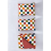 Urban Shop Ombre Checkerboard 3 Piece Comforter Full