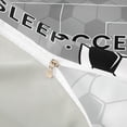thumbnail image 4 of Erosebridal Football Sport Court Duvet Cover Set,Gray Black Bedding Full For Kids Boys,Reversible Light Gray 3-Piece,No Comforter, 4 of 6
