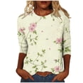 thumbnail image 2 of LiMoi Womens T Shirts Loose Fit with Pocket Quarter Length Sleeve Tops Oversized Tops for Women Western T Shirts Graphic Tees My Orders, 2 of 5