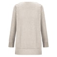thumbnail image 6 of HAYIMI Women Square Neck Ribbed Knit Tops Long Sleeve Slim Fit Soft Stretchy Casual Fall Winter Pullover Shirt Dailywear, 6 of 7
