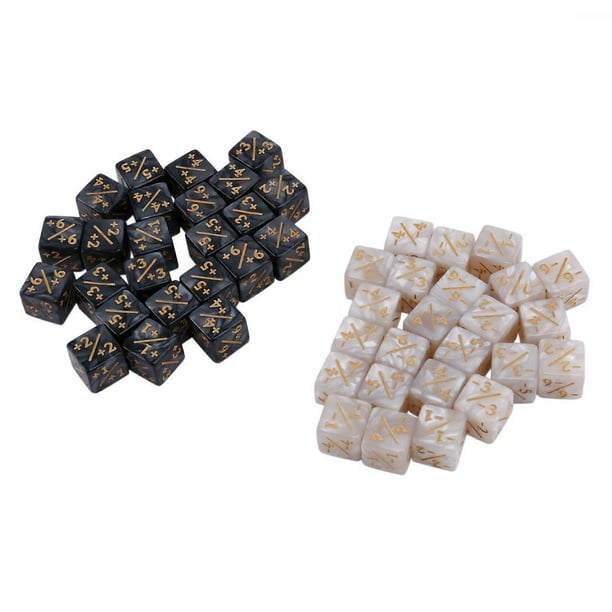 48 piezas de fichas de lealtad de 16 mm, cubo D6 para juegos de cartas.