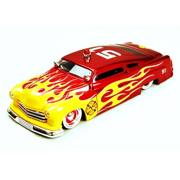 1951 Mercury Fire Dept. Car 51, Red w/Flames Jada Toys Heat 92455