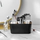thumbnail image 2 of XHSGX Soporte cepillos dientes plástico negro 5 ranuras divisores encimera baño duradero elegante, 2 of 5