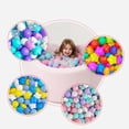 thumbnail image 6 of Sioweci 100Pcs Ocean Ball Pit Balls Safe Star Balls for Playrooms Sensory Perception Toys Coordination Training Balls for Kids Bounce House Accessories Style A, 6 of 13