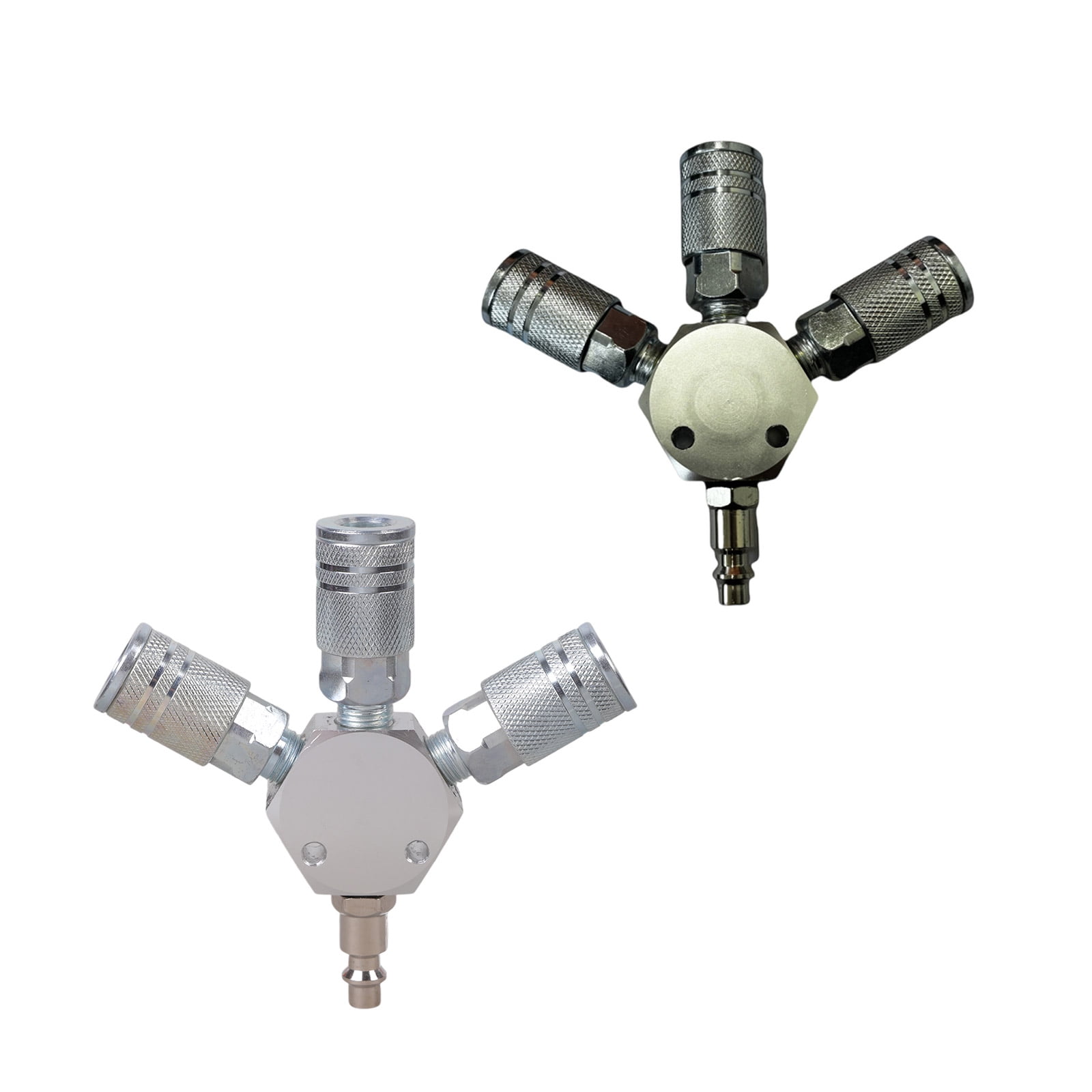 Three WAY Manifold Quick Coupler Coupling For Air Compressor Tool Manifold Split Hose Connectors for Industrial Workers