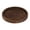 Brown2, variant on Round Wooden Pillar Candle Holder Tray, Distressed Farmhouse Decor Plate, Solid Wood Centerpiece for Coffee Table Kitchen Counter Living Room