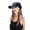 Blue Flowers Navy, variant on Women's Chemo Headwear Brim Lightweight Beanie Hat Pre Tied Head Scarf Headwraps
