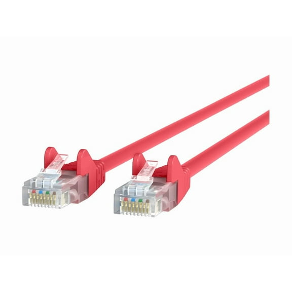 Belkin High Performance - Patch cable - RJ-45 (M) to RJ-45 (M) - 3.7 m - UTP - CAT 6 - molded, snagless - red - for Omniview SMB 1x16, SMB 1x8; OmniView SMB CAT5 KVM Switch
