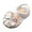 White, variant on Girls Toddler/Little Kid Closed-Toe Flower Summer Dress Sandals Shoes (Pink, 7.5)