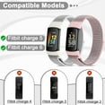 thumbnail image 7 of KBYKO 3 Pack Nylon Bands Compatible with Charge 6 Bands/Charge 5 Bands, Soft Adjustable Breathable Strap Replacement Wristband for Women Men, 7 of 7
