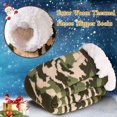 thumbnail image 3 of Men's Winter Thermal Fleece Lining Knit Slipper Socks Christmas Non Slip Socks, 3 of 6