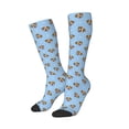 thumbnail image 2 of Fotbe Terrier print Women's Men's Novelty Crew Socks Cotton Socks Knee High Socks for Walking,Running,Nurses,Pregnancy, 2 of 9