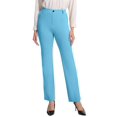 thumbnail image 1 of Pantalones de yoga VIMPEP de pierna recta con bolsillos, cintura alta, azul claro, 1 of 6
