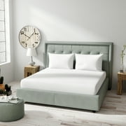 SensorPEDIC Ultimate Clean Allergen Barrier Fiber Filled Jumbo Bed Pillow With Microshield Fabric Cover-(White),Innovative Features And High-Quality Materials,Certipur-Us Certified, Jumbo ,28"L X 20"W