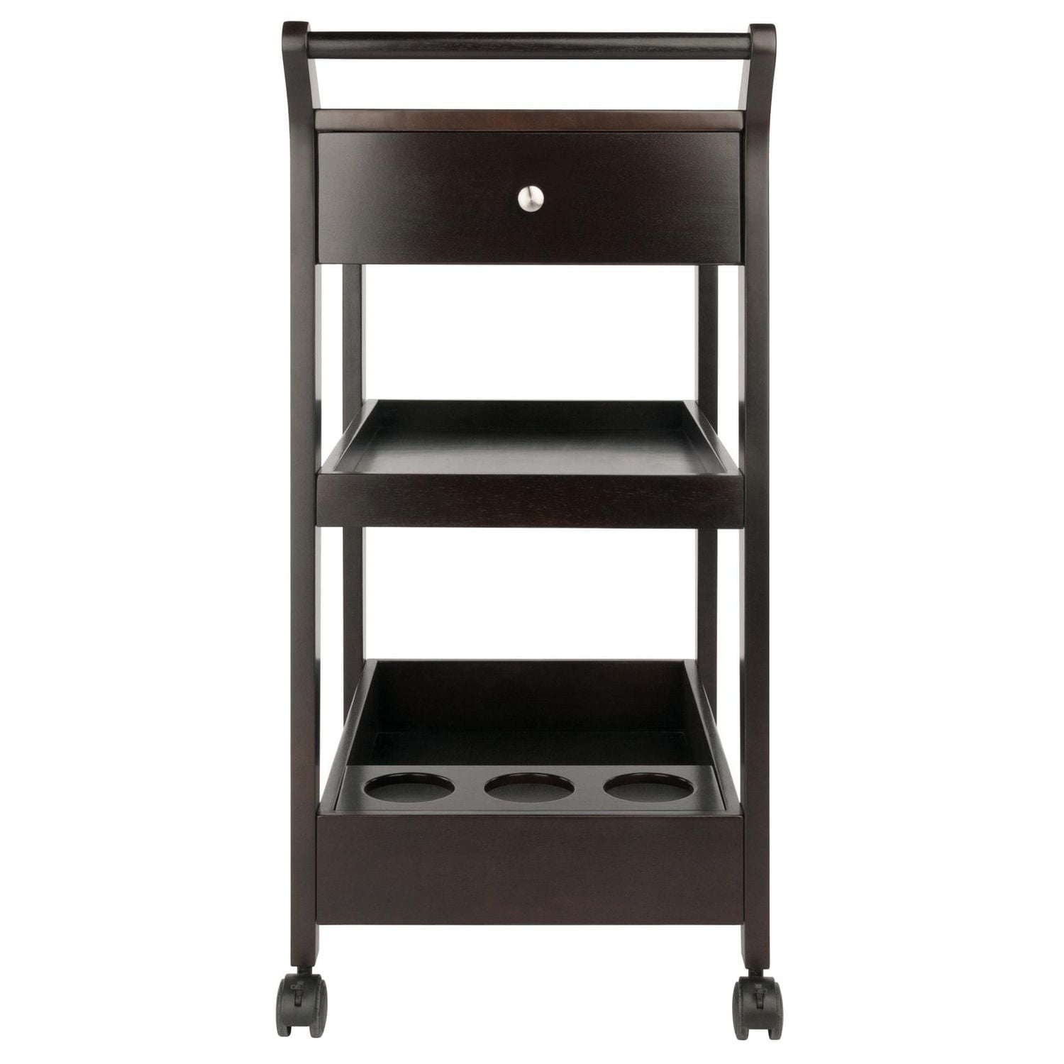 Jeston Entertainment Cart in Espresso Finish
