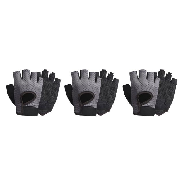 maskred 1 Pair Sports Gloves Outdoor Cycling Fishing Halffinger Summer Breathable Mitts Riding Protection Mittens Hand Protector Gray S 3Set