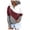 AB860 Red, variant on Tisuna Womens Color Block Button Hoodies Casual Long Sleeve Pullover Tops Loose Sweatshirts With Pockets Outdoor Play Fall Winter Clothes Size XXL