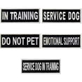 thumbnail image 1 of Juego de 5 chalecos/arneses con parches para perros de servicio en entrenamiento, 1 of 5