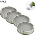 thumbnail image 2 of 4-pack Stainless Steel Sprout Jar Lid Kit Mason Jar Making, 2 of 5