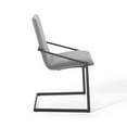 thumbnail image 3 of Modway Pitch Upholstered Fabric Dining Armchair in Black Light Gray, 3 of 9