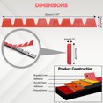 thumbnail image 4 of AUTOXBERT 8x Red Universal Front Splitter Bumper Lip Scrape Guard Protection Kit, 4 of 5