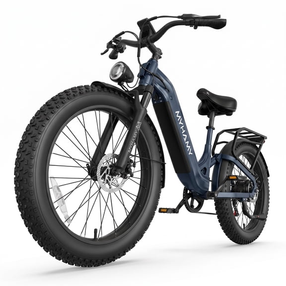 2000W Peak Power Electric Fat Tire Bike for Adults - 28MPH, 48V 18Ah (35-85 Miles), 24"x3" All-Terrain Ebike Electirc Bicycle with Front Back Suspension & 11" Comfort Seat - Conquer Snow, Sand