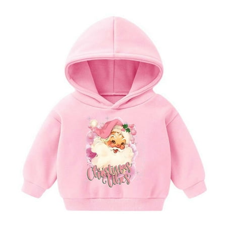 

Fesfesfes Long Sleeve Shirt Girls Christmas Toddler Baby Boy s Girl s Hoodie Kid s Casual Print Sweatshirt For The Baby Gift