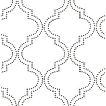 A - Street Prints Symetrie Tetra Quatrefoil Wallpaper, 27-in by 33-ft, 74.25 sq. ft.