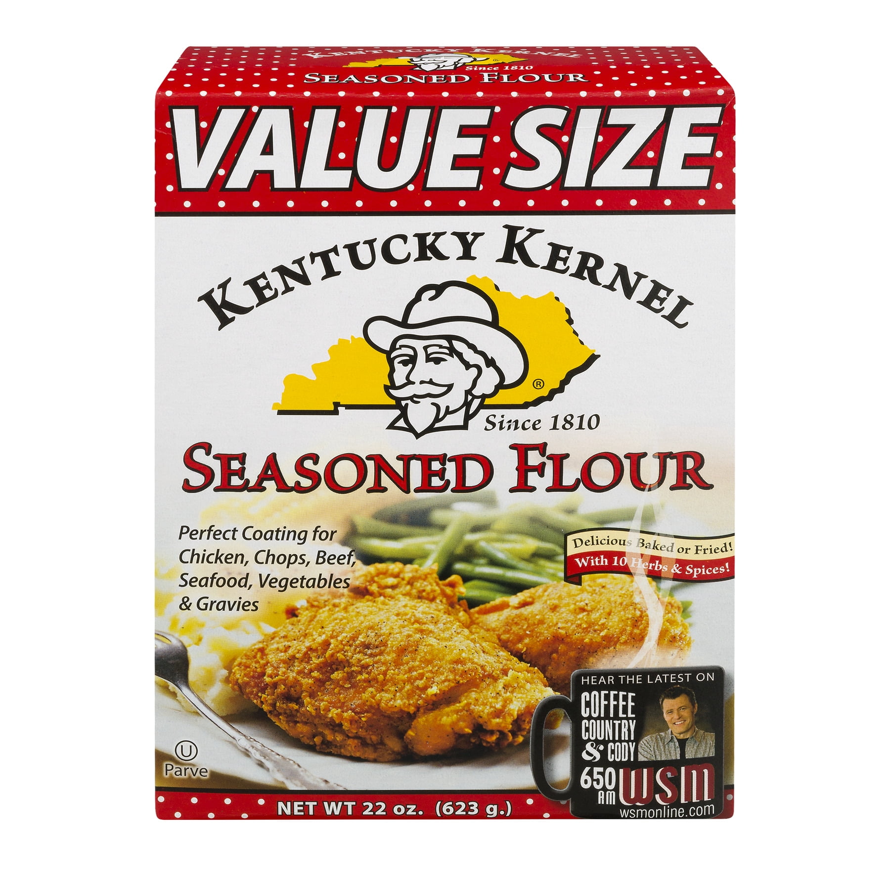 (3 Pack) Kentucky Kernel Seasoned Flour, 22 oz - Walmart.com