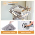 thumbnail image 5 of Pefilos 51" Cat Tree for Indoor Cats, Cat Tower with 2 Cozy Condos, Top Perch, Hammock, Climbing Ladder, Gray, 5 of 6