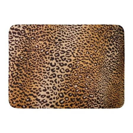 Leopard Bath Rugs - GODPOK Orange Cheetah White Animal Leopard Brown Skin Tiger Rug Doormat Bath Mat 23.6x15.7 inch