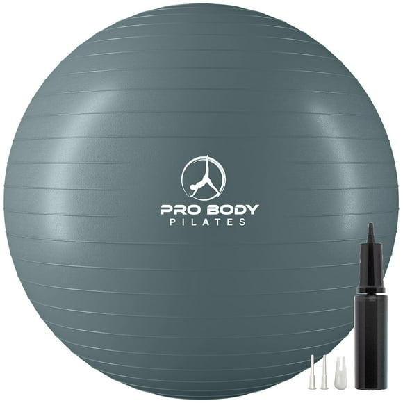 ProBody Pilates Ball Yoga Ball Exercise Ball, Fresh Colors Balance Ball or Pregnancy Ball for Stability, as a Yoga Ball Chair, Therapy Ball Workout Ball or Birthing Ball