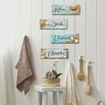 thumbnail image 4 of WuPing 4 Pcs Ocean Beach-Themed Wooden Hanging Signs, Wall Art Decor, Hotel Home Bedroom Decor, 4 of 6