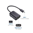 thumbnail image 2 of Cable Matters USB C to Gigabit Ethernet Adapter with 100W Charging - Up to 480Mbps Wired Ethernet Speed for Chromecast with Google TV (Google TV Chromecast 2020 Version), Laptops, and More, 2 of 7