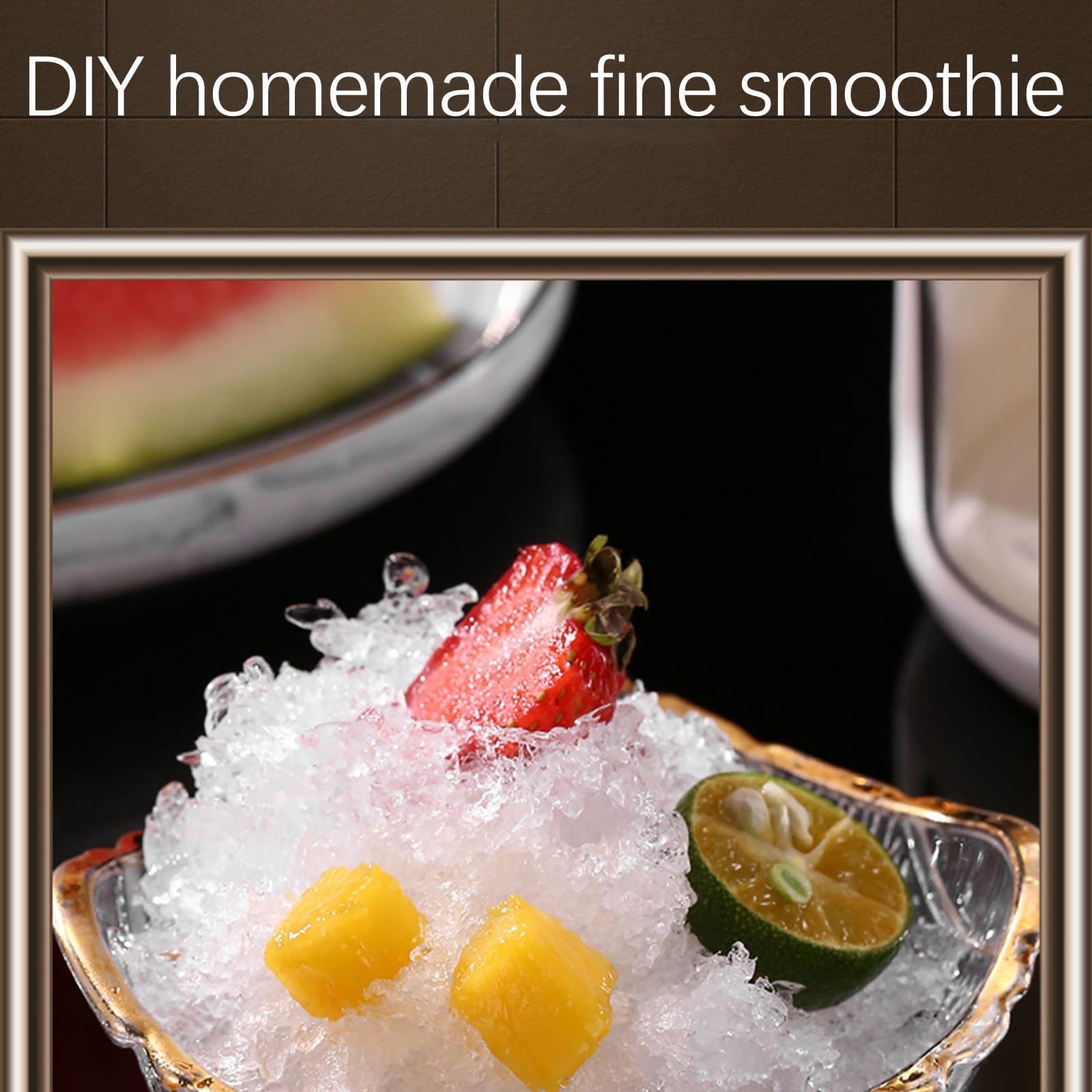 Cadorn Hand - Crank Ice Shaver - Manual Ice Crusher for Home Use, Slushies & Snow Cones