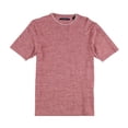 thumbnail image 1 of Perry Ellis Mens Space Dyed Crewneck Embellished T-Shirt, Red, X-Large, 1 of 2