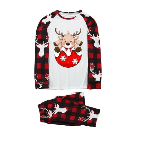 

Tawop Christmas Fashion Women Mommy Printed Top+Pants Family Matching Pajamas Set Sexy Lingerie Easter Bunny