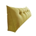 thumbnail image 1 of Triangular Headboard Bolster Pillow for Bed Backrest Support Large Positioning Cushion with Side Pocket, 1 of 5