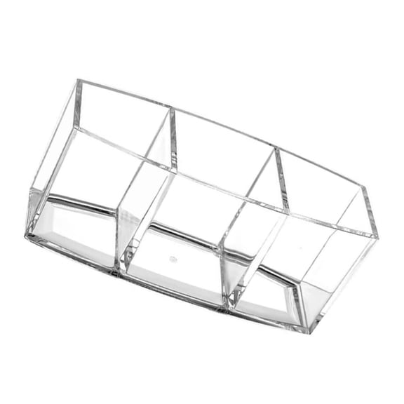 Clear Makeup Brush Holder Slot Cosmetic Storage Organizer for Desktop,Easy Access Vanity for Women,for Makeup Lovers,Keeps Brushes Organized
