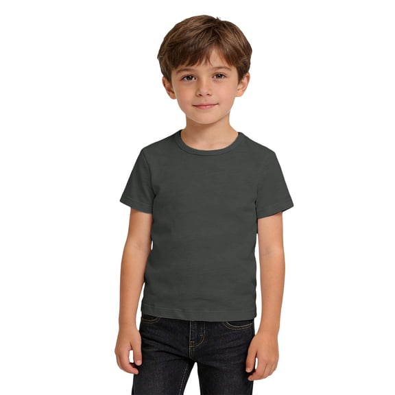 Byoo Boy T-Shirt Solid Short Sleeve Crew Neck Basic Tee Shirt Casual Breathable Soft T Shirt for Kids