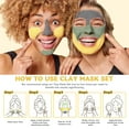 thumbnail image 4 of ANAiRUi 3 PCS Clay Mask Set, Turmeric Vitamin C, Dead Sea Mud & Green Tea Facial Masks, Cleansing & Hydrating, 2.5 oz Each, 4 of 10