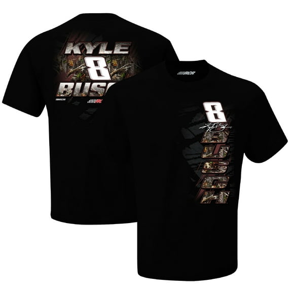 Men's Richard Childress Racing Team Collection  Black Kyle Busch Rebel Bourbon Camo T-Shirt
