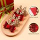 thumbnail image 4 of Sombrero de cuerno de ciervo de Navidad, pinza para el pelo, Clip brillante con purpurina rosa, nudo de mariposa, sombreros de Feliz Año Nuevo 2024, 4 of 4