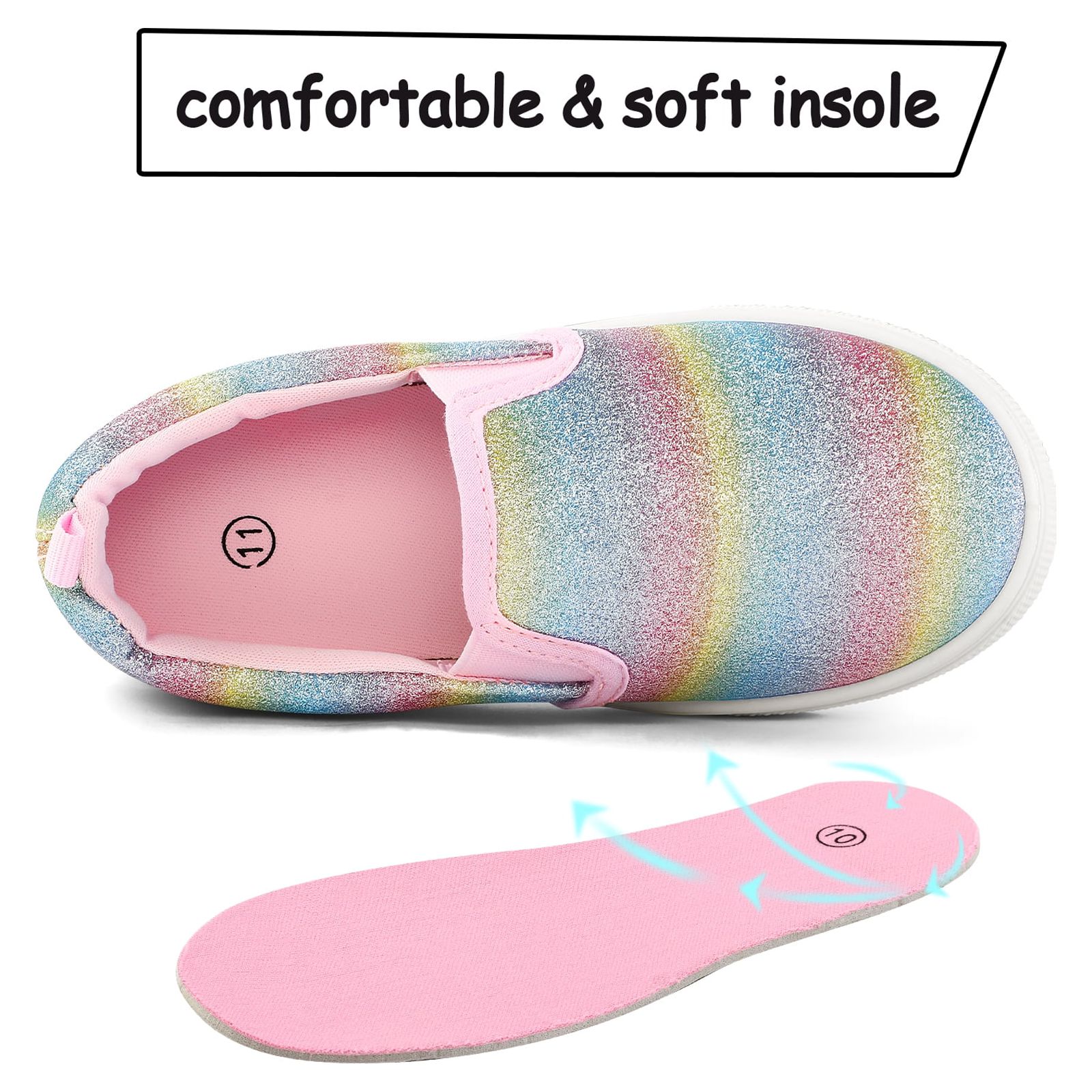 Bocca Kids Slip-On Canvas Sneakers, Colorful photo 7