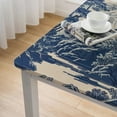 thumbnail image 5 of WYYP Pagoda Trees River Square Fitted Table Cloths 100% Polyester Fiber 36*36, 5 of 8